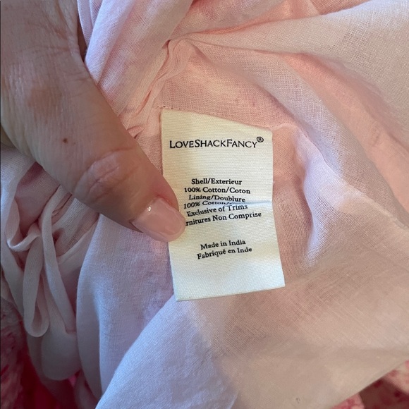 LoveShackFancy 4 NWT Pink Berry Fields Tara Dress Garden Floral Cottage Fairy - Picture 9 of 13